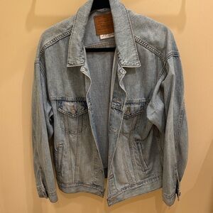 Levi's Light Blue Denim Jacket with Brown Patch